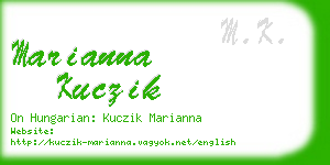 marianna kuczik business card